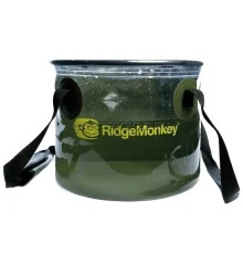 Полупрозрачное мягкое ведро RidgeMonkey Perspective Collapsible Bucket